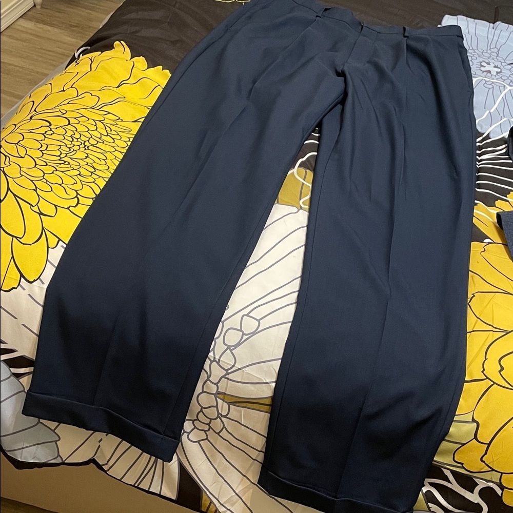 Haggar Men's Navy Blue Dress Pants